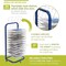 25-Shelf Mobile/Wall Mountable Art Drying Rack for Art Studios & Classrooms, 14.5" D x 17.5" W x 38" H, White